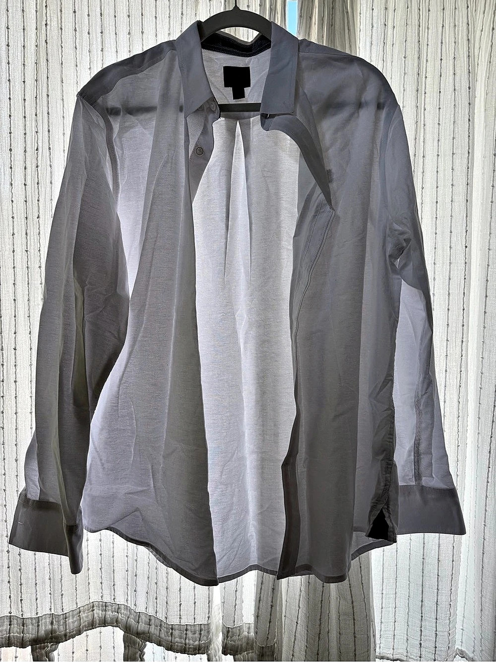 14th & Union Sheer Button Down in Gray
